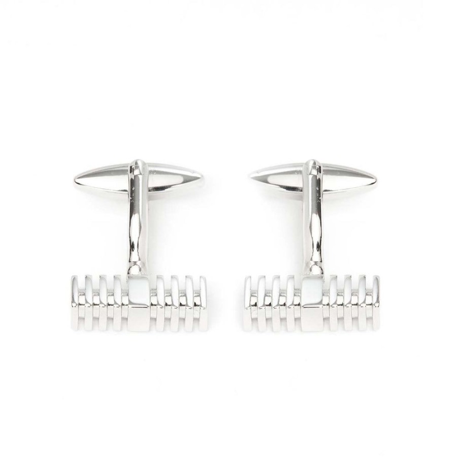 Draeger Paris Boutons De Manchette - Rectangle - Argente - Homme Online