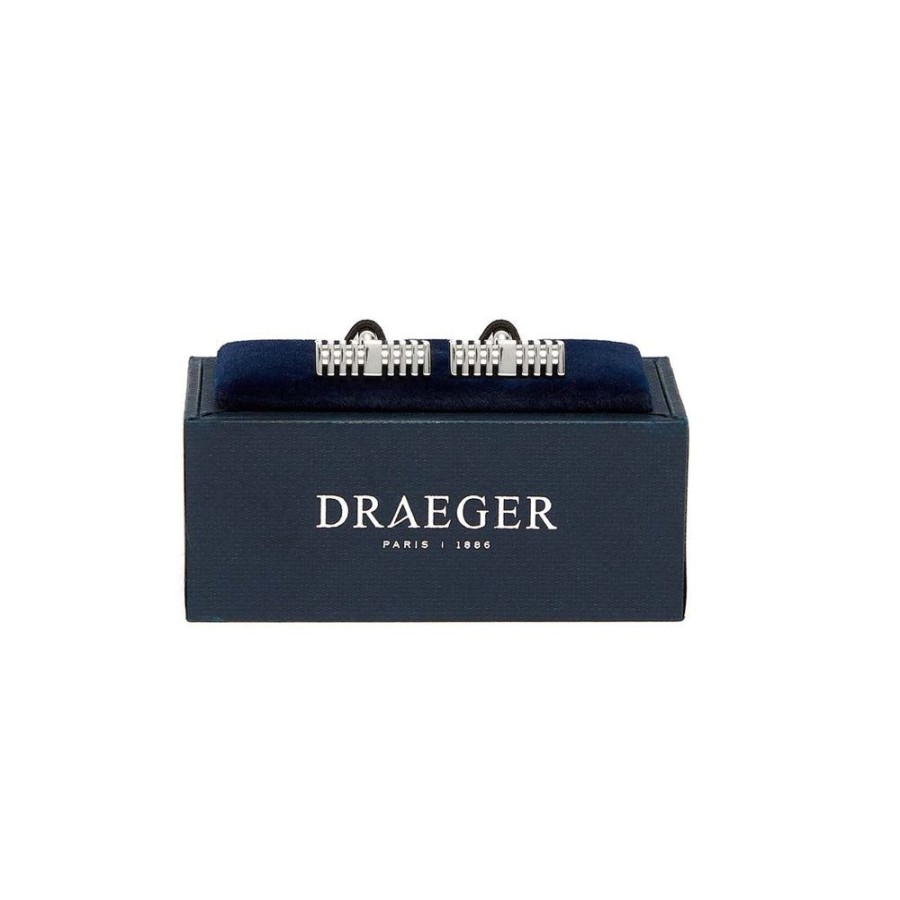 Draeger Paris Boutons De Manchette - Rectangle - Argente - Homme Online