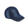 Draeger Paris Casquette En 100% Coton - Bleu Fonce - Effet Denim - Unie - Anneau Reglable - Draeger Hot