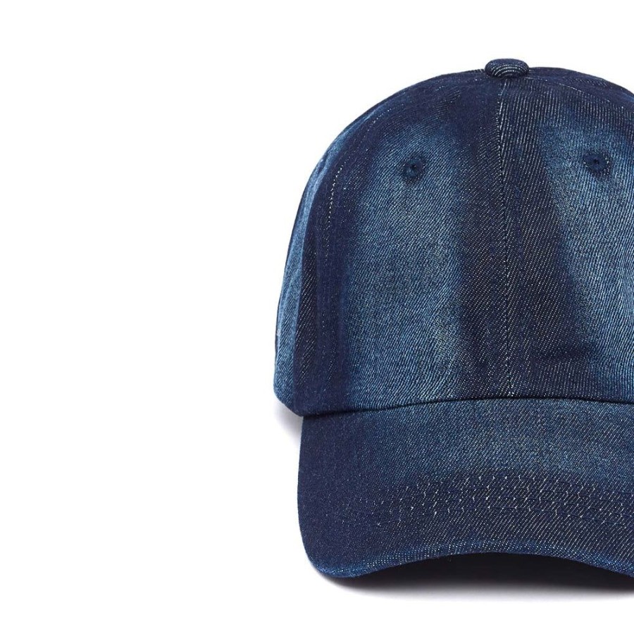 Draeger Paris Casquette En 100% Coton - Bleu Fonce - Effet Denim - Unie - Anneau Reglable - Draeger Hot