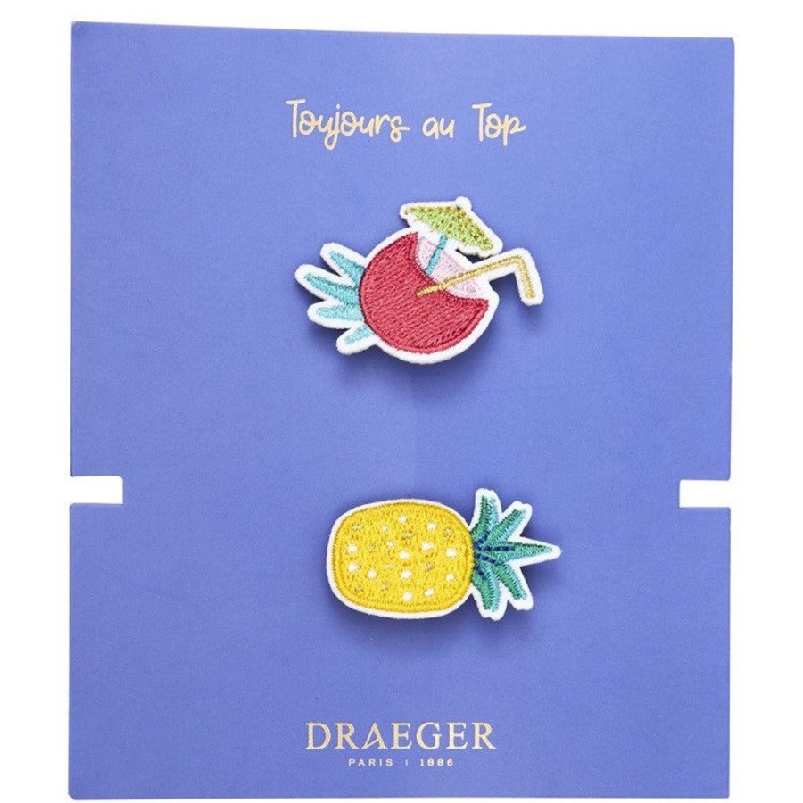 Draeger Paris Broche Brodee Coco Ananas Hot