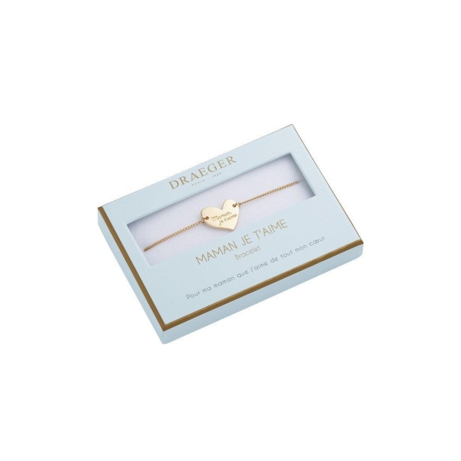 Draeger Paris Bracelet Coeur Maman Je T'Aime Pastel Chic Best