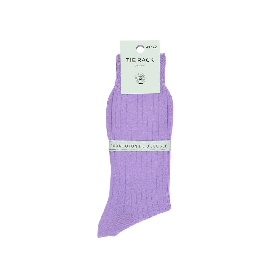 Tie Rack Chaussettes Unies Lilas Hot