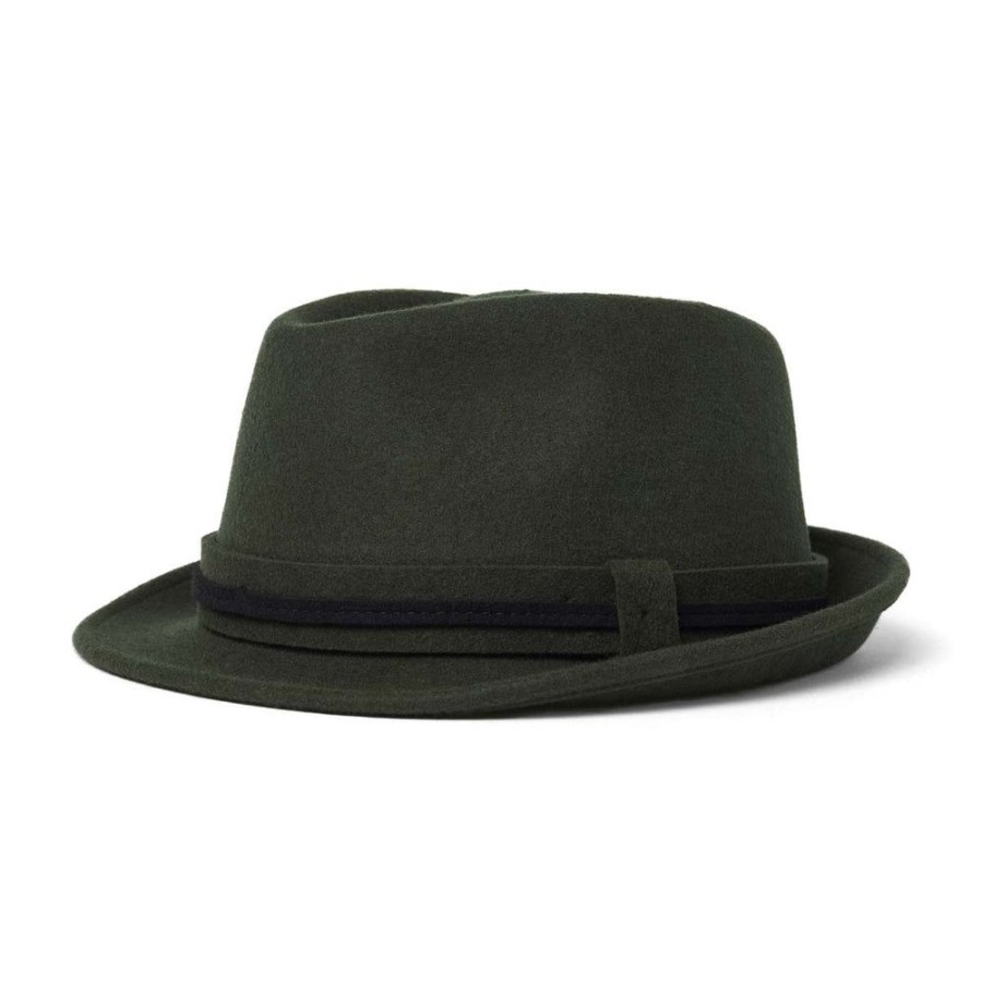 Draeger Paris Trilby Double Galon En Laine - Kaki Hot