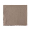 Tie Rack Foulard Uni Taupe A Franges - Marron Best