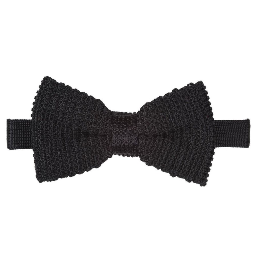 Tie Rack Noeud Papillon Homme Tricot Noir Wholesale