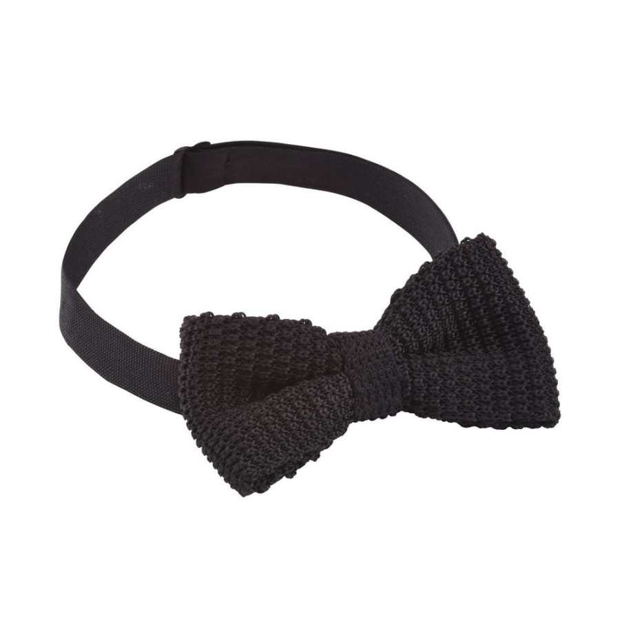 Tie Rack Noeud Papillon Homme Tricot Noir Wholesale