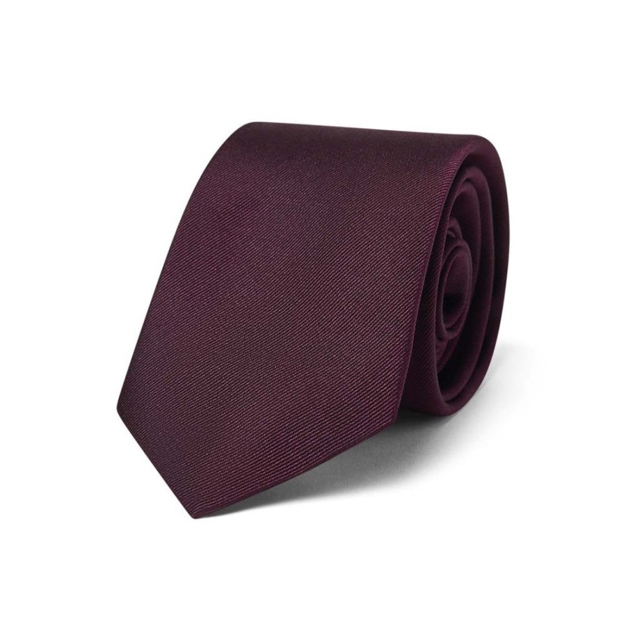 Tie Rack Cravate Twill Rouge Fonce Best