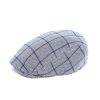 Draeger Paris Casquette Plate A Carreaux - Bleue - Homme - Taille Unique - Draeger New