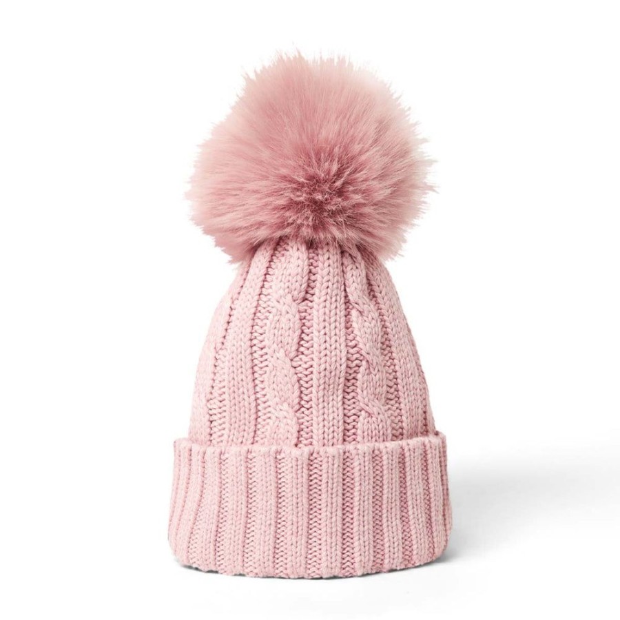 Draeger Paris Bonnet A Pompon - Rose Clair Wholesale