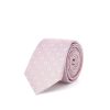 Draeger Paris Cravate En Jacquard De Soie Rose Best