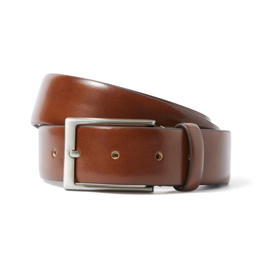 Draeger Paris Ceinture Homme En Cuir Glace - Camel - 100% Cuir Hot