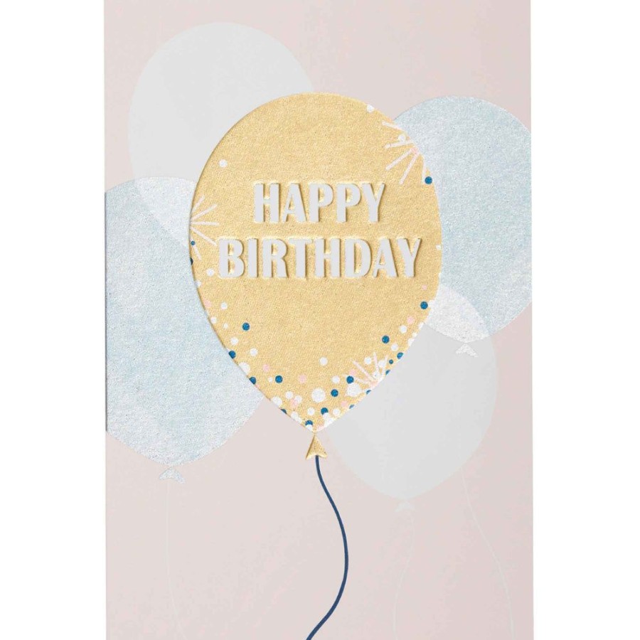 Draeger Paris Carte Happy Birthday Ballon Dore New