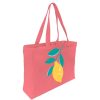 Draeger Paris Tote Bag Coton Imprime Citron Hot