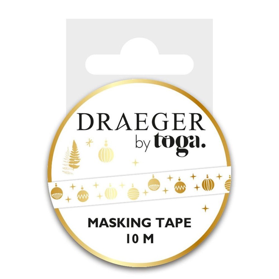 Toga Masking Tape 10 M - Boules De Noel Or Hot