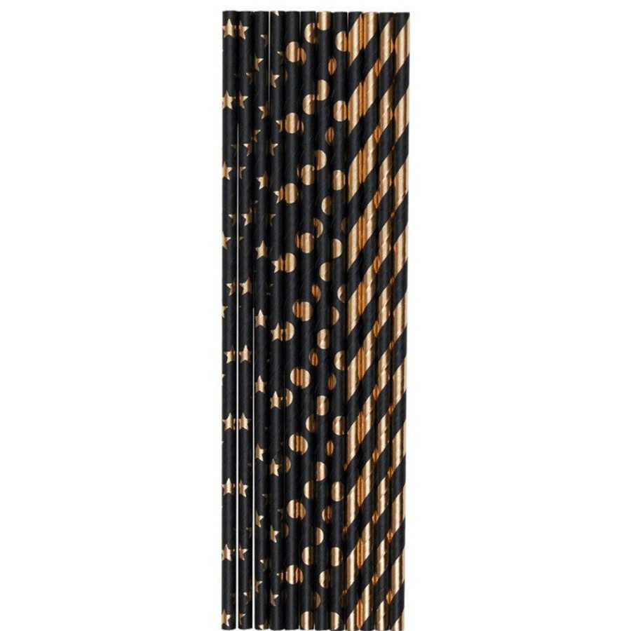 Draeger Paris Paille Papier Noir & Or X24 - Special Reveillon Best