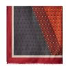 Draeger Paris Etole Motif V - Rouge Orange Clearance