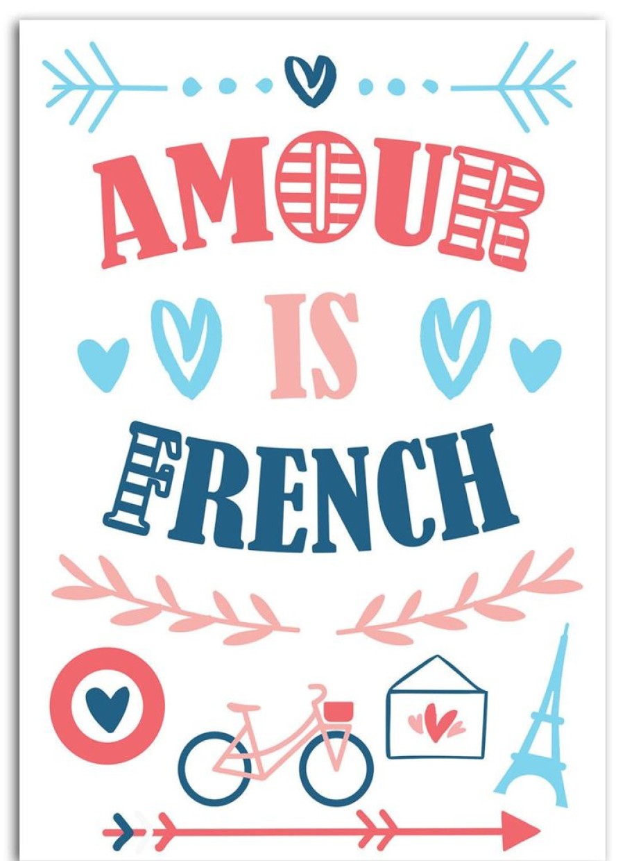 Toga Transfert Textile 15X21Cm - Amour Is French Best