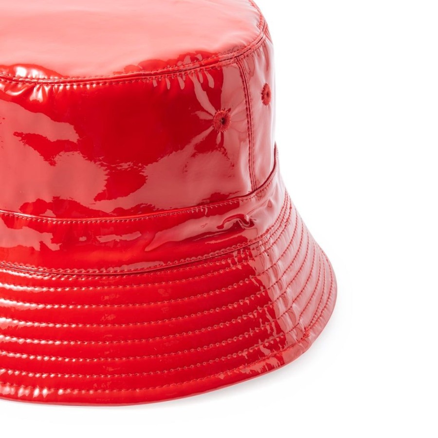 Draeger Paris Chapeau De Pluie - Bob En Vinyle Rouge Clearance