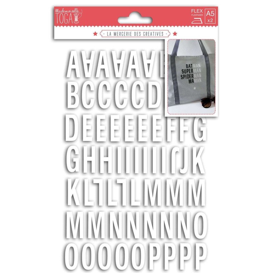 Toga 126 Lettres Thermocollantes - Blanc Enjoy Clearance