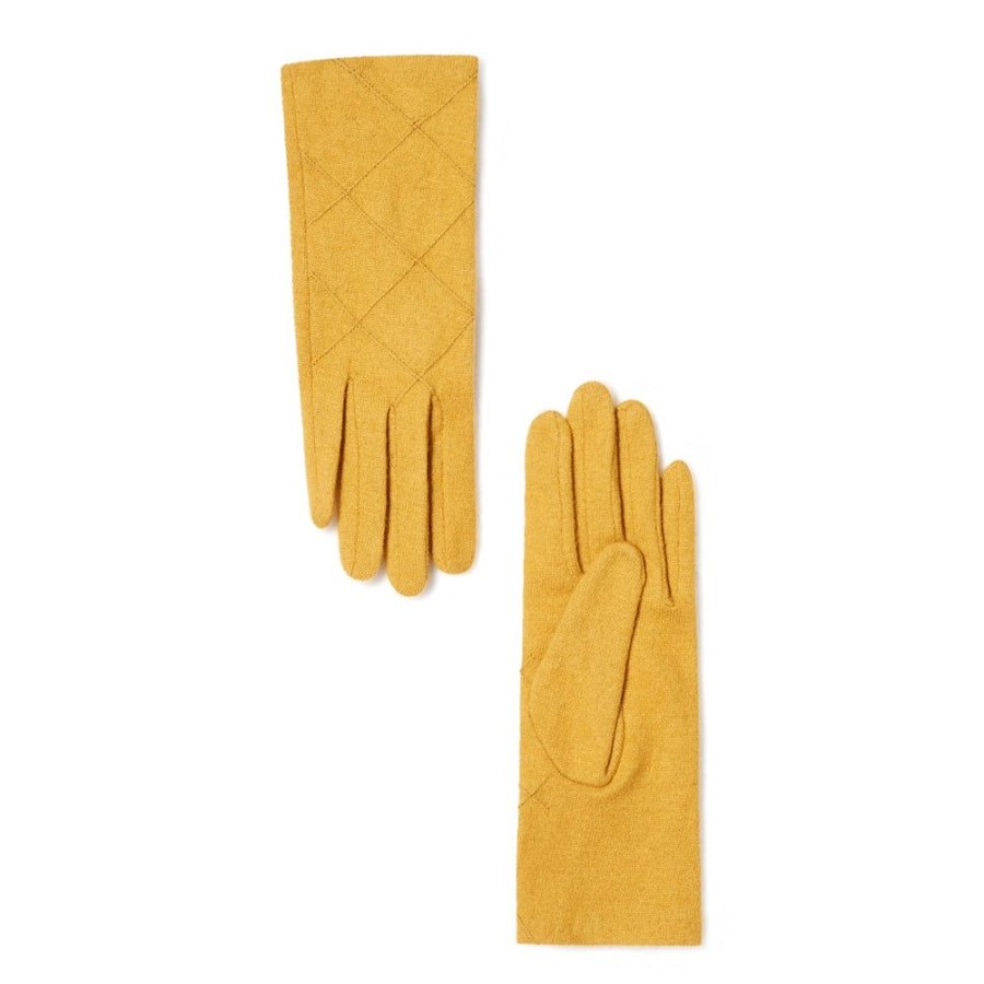 Tie Rack Gants Femme Effet Quadrillage Jaune Moutarde Wholesale