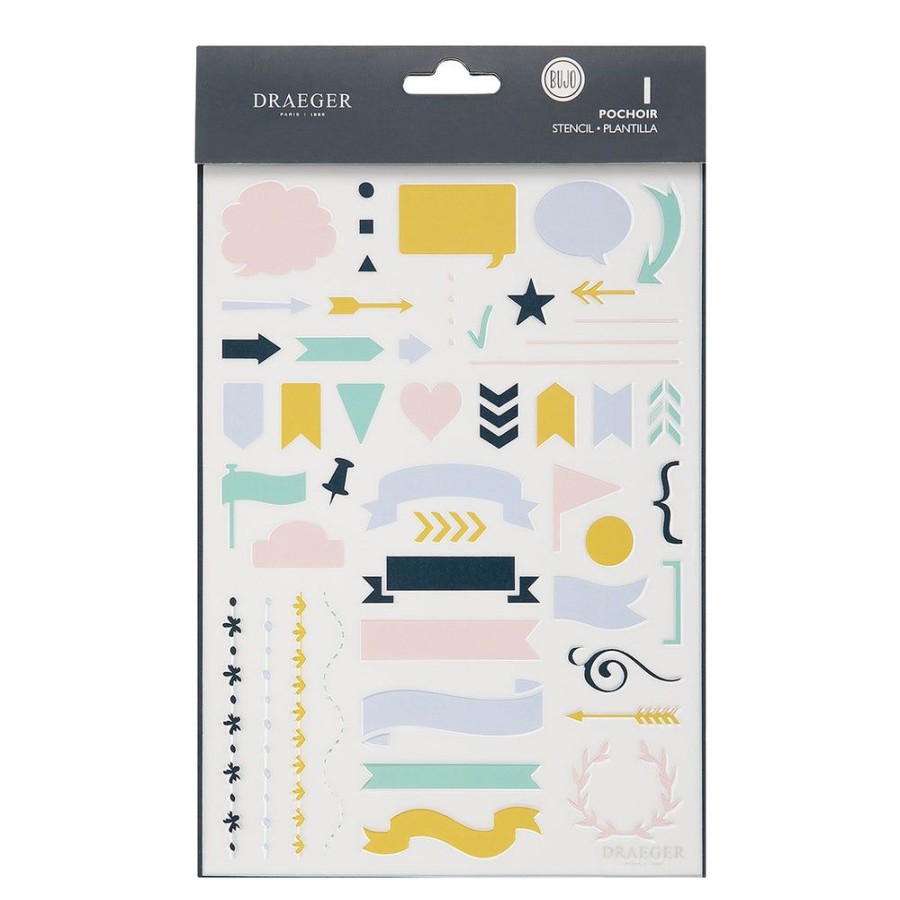 Draeger Paris Pochoir Pour Bullet Journal Bannieres Clearance