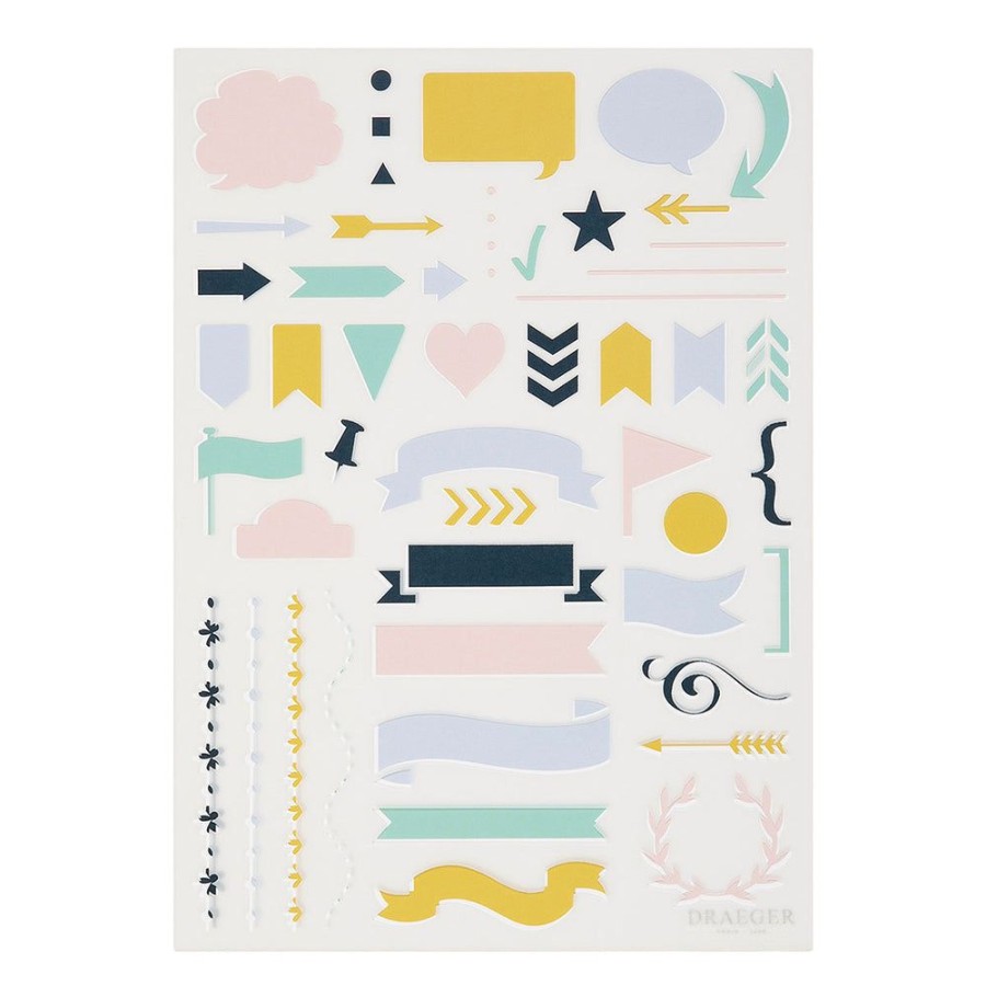 Draeger Paris Pochoir Pour Bullet Journal Bannieres Clearance