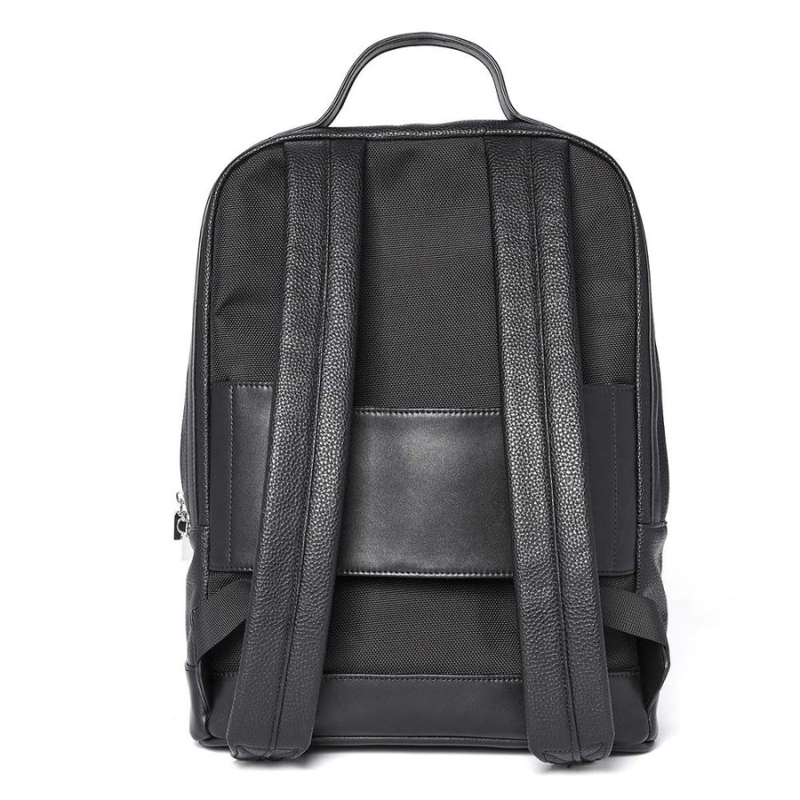 Draeger Paris Sac A Dos New York - Noir - 100% Cuir - Homme - Poche Exterieure Et Interieure Wholesale