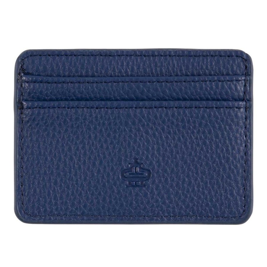 Draeger Paris Porte-Cartes Pois Dores - Bleu Marine Hot