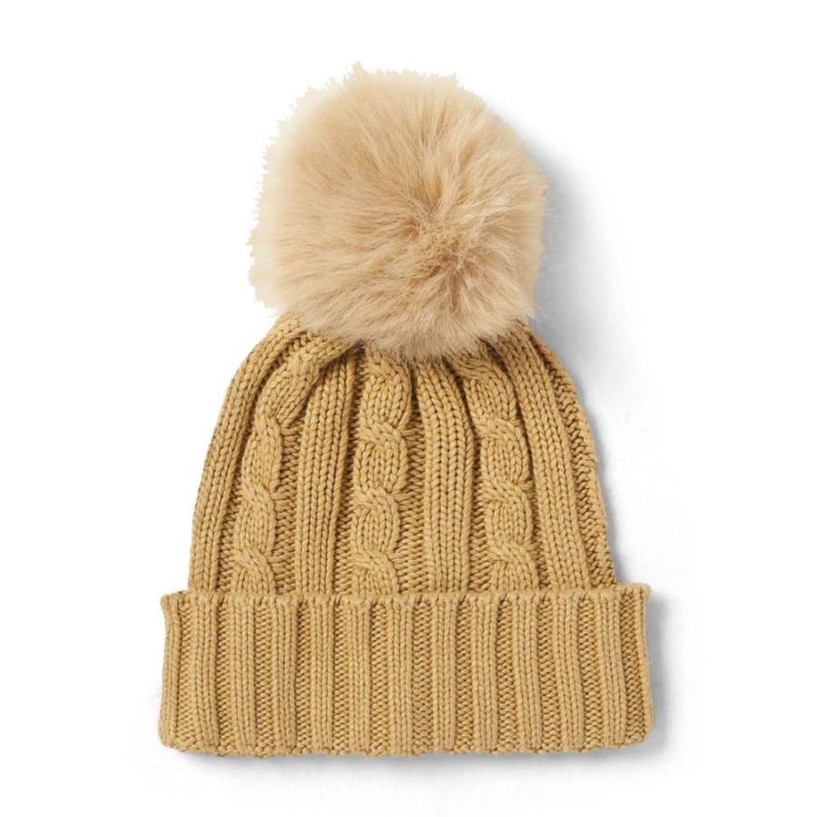 Draeger Paris Bonnet A Pompon - Camel New