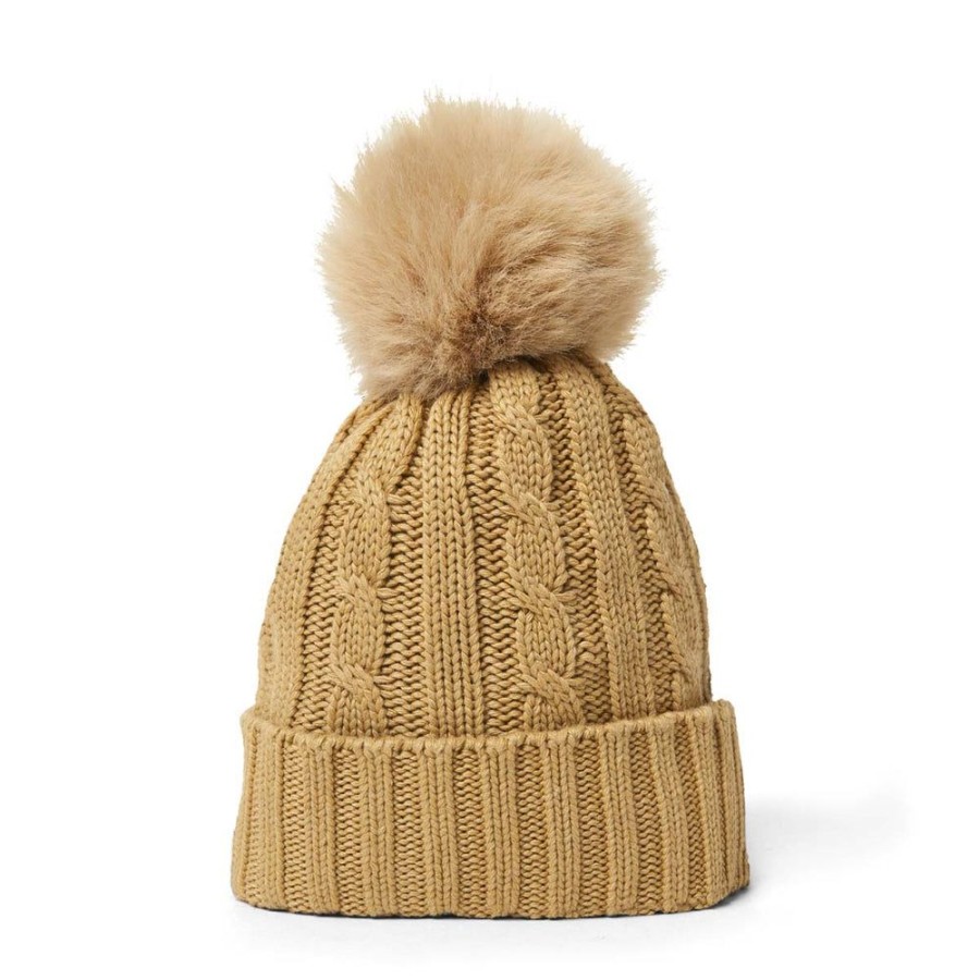 Draeger Paris Bonnet A Pompon - Camel New