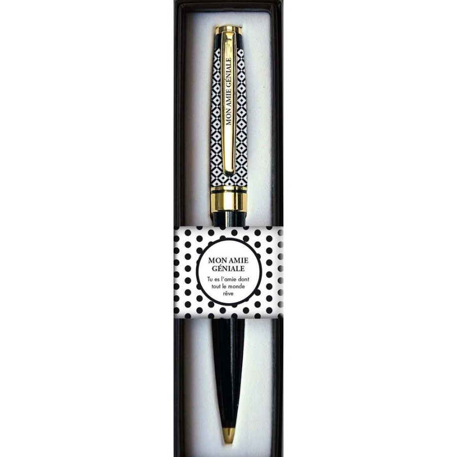 Draeger Paris Stylo Bille Noir Retractable Mon Amie Geniale Hot