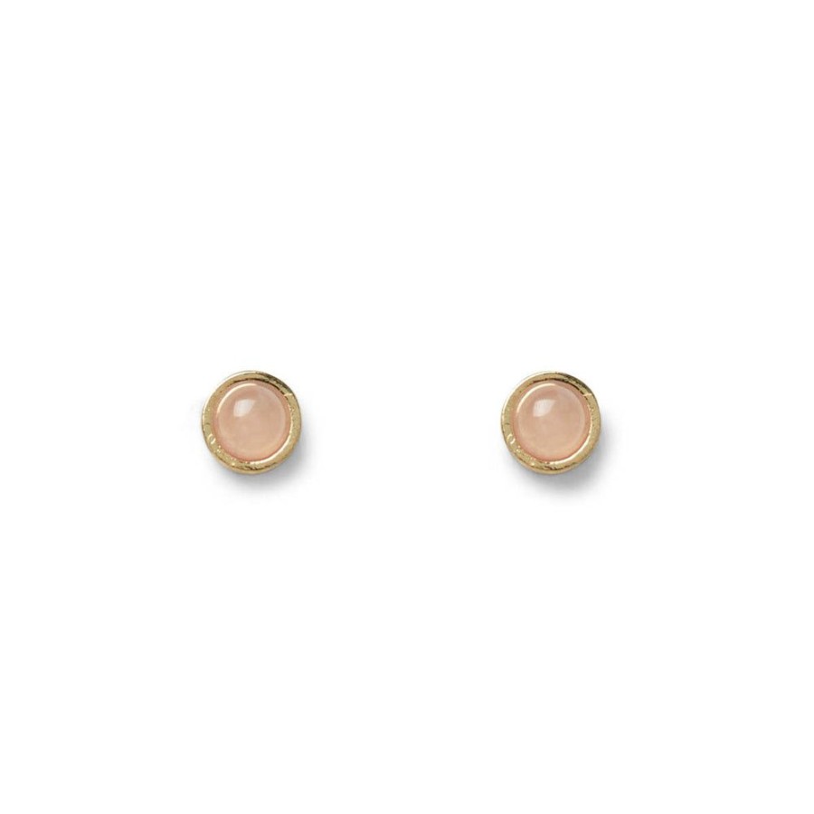 Draeger Paris Puces D'Oreilles Qwartz Rose New