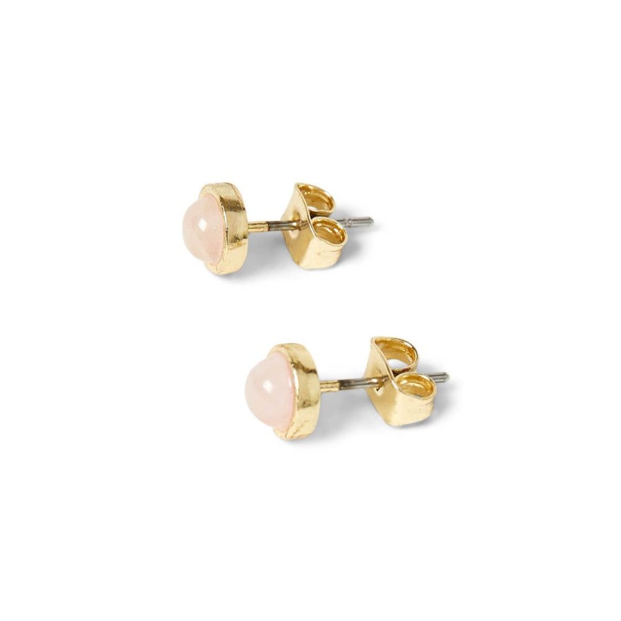 Draeger Paris Puces D'Oreilles Qwartz Rose New