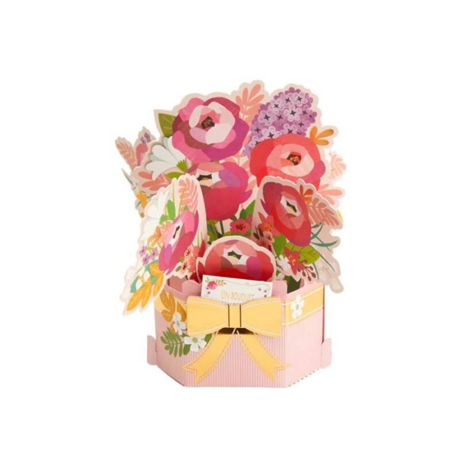 Hallmark Carte Pop Up 3D - Bouquet De Pivoines Hot