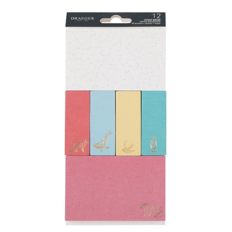 Draeger Paris 12 Blocs De Sticky Notes - Animaux Clearance