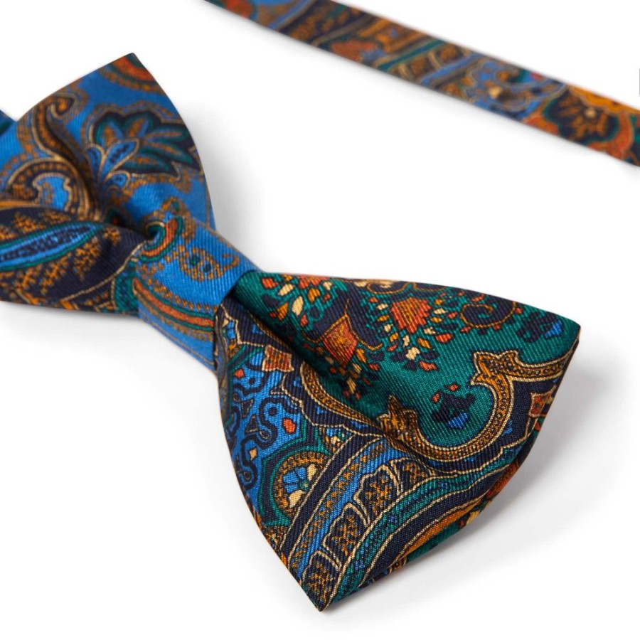 Draeger Paris Noeud Papillon Paisley Bleu Marine Wholesale