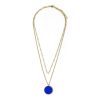 Draeger Paris Collier Double Rang Email - Bleu Hot