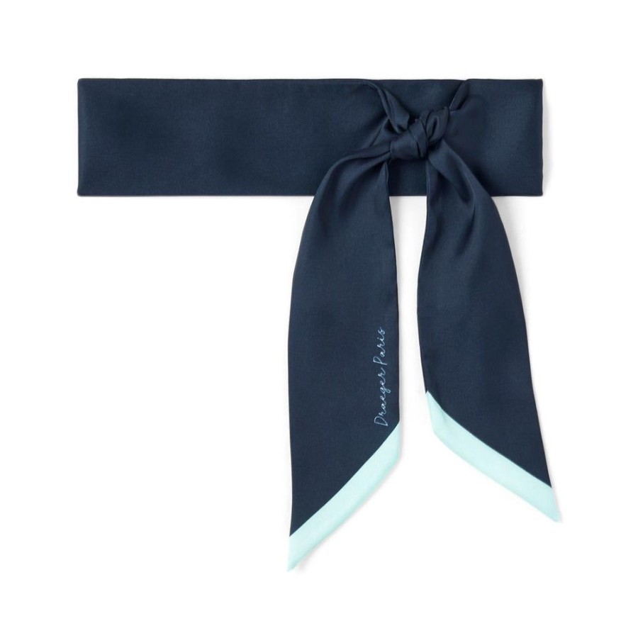 Draeger Paris Foulard Tour De Cou - Bleu Marine Clearance