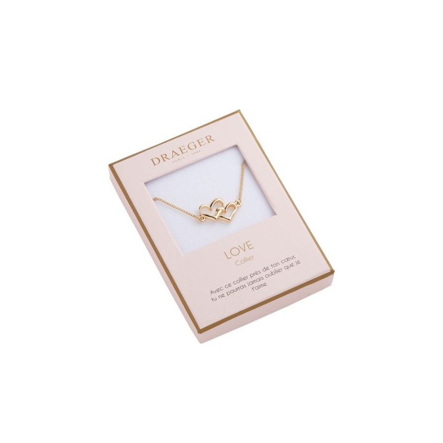 Draeger Paris Collier Coeurs Entrelaces Pastel Chic Best