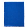 Draeger Paris Foulard Uni Bleu Royal A Franges Online