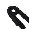 Tie Rack Foulard Uni Noir A Franges New