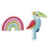 Draeger Paris Broche Brodee Toucan & Arc-En-Ciel Wholesale