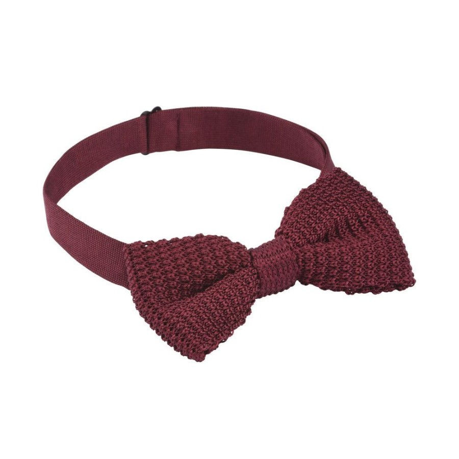 Tie Rack Noeud Papillon Homme Tricot Lie De Vin Hot