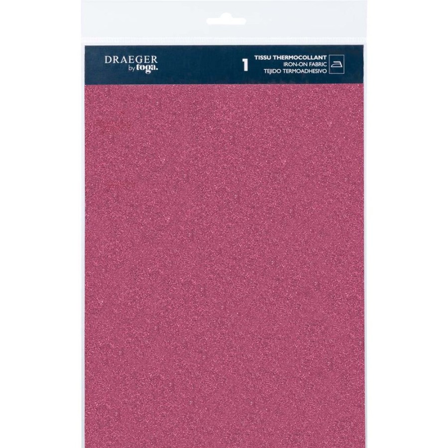 Toga Tissu Paillete Thermocollant - Rose Fonce Online