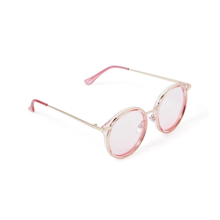 Tie Rack Lunettes Rondes Rose Wholesale