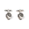 Draeger Paris Boutons De Manchettes - Tete De Mort A Strass - Argente - Homme Clearance