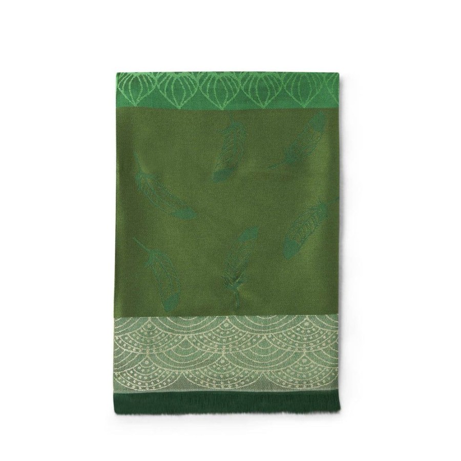 Draeger Paris Etole Jacquard Plumes - Vert Hot