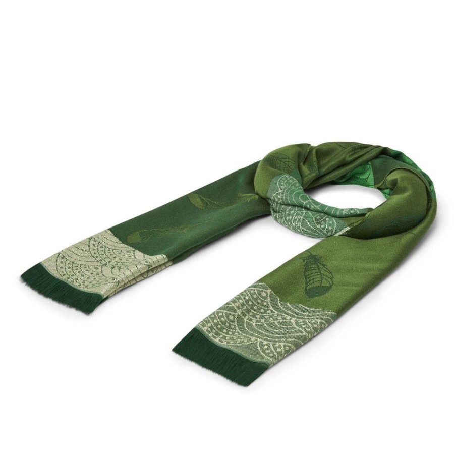 Draeger Paris Etole Jacquard Plumes - Vert Hot