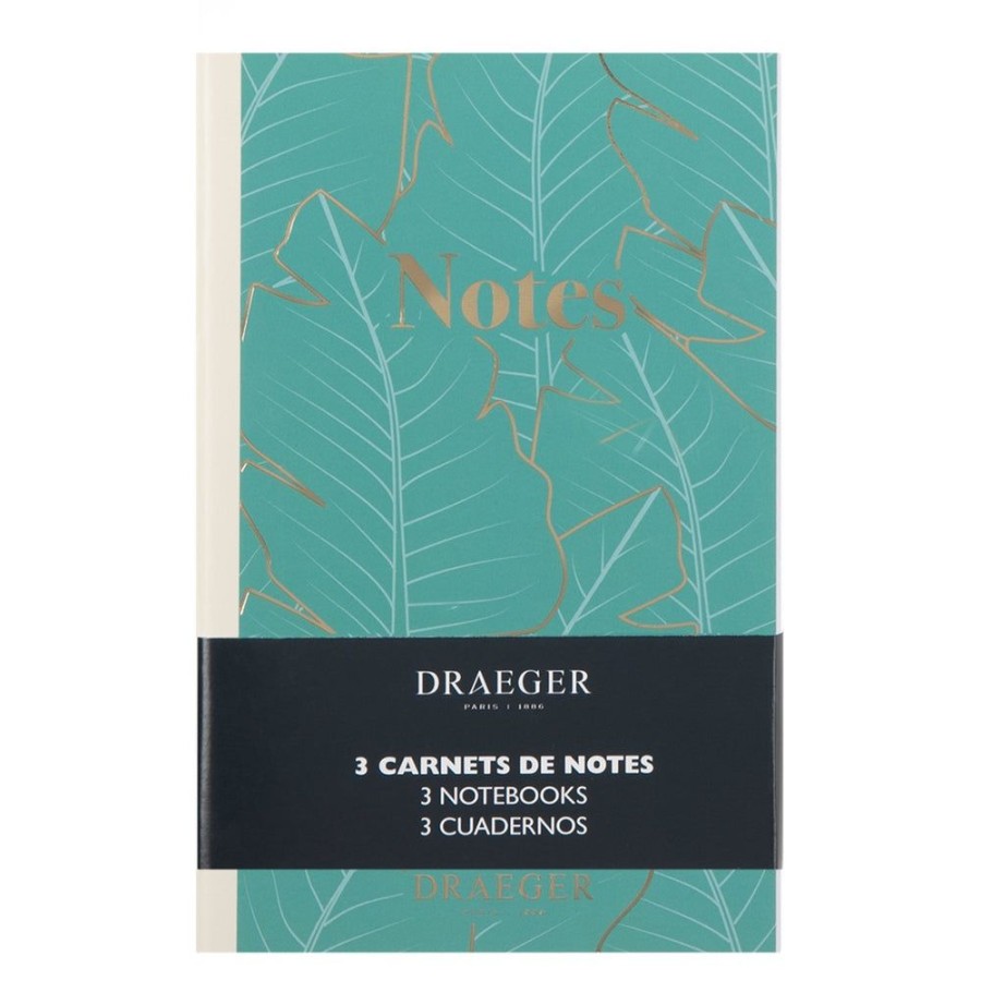 Draeger Paris Lot De 3 Carnets A6 Lignes - Vert, Ivoire, Rose Online